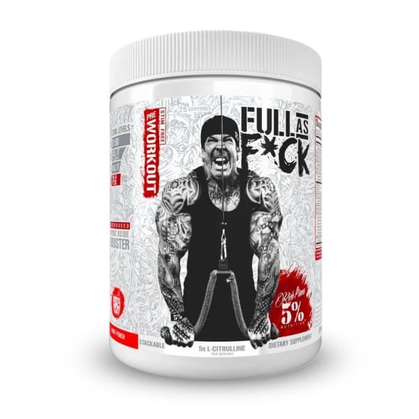 5% Nutrition Full As Fuck Pump Formula - Fruit Punch - Pre Workout