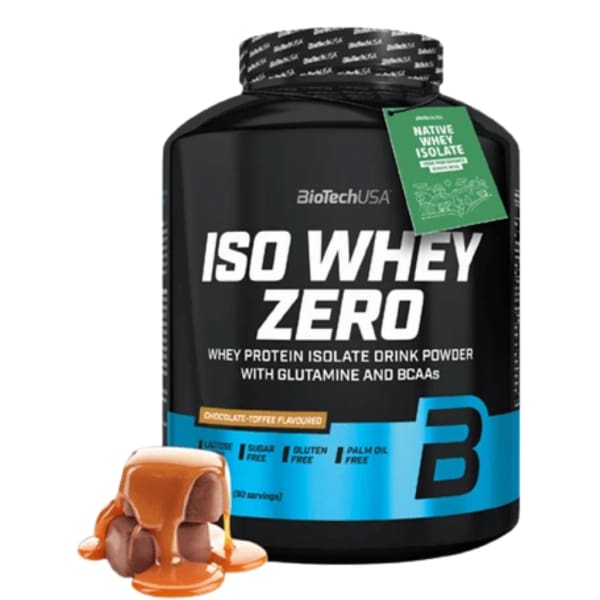 BioTech Iso Whey Zero Protein Powder - 90 Serves (2.27kg) / Choc Toffee