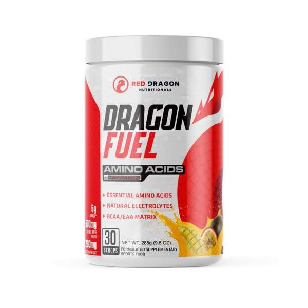 Dragon Fuel Amino Acids & Electrolyte by Red Dragon Nutritionals - Mango Passionfruit - BCAAs & Amino Acids