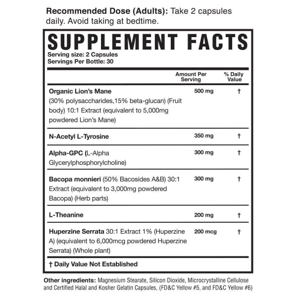 Magnum Nutraceuticals Mane Brain Nootropics - Pre Workout