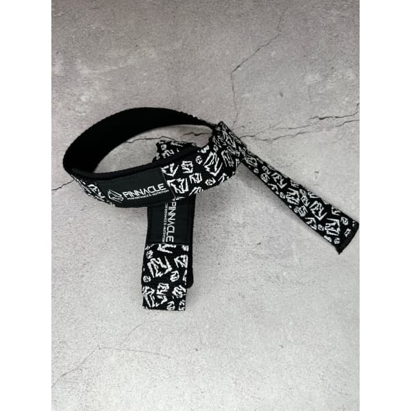 Pinnacle Performance Single Tail Lifting Straps - Black/White - Shakers & Accesories