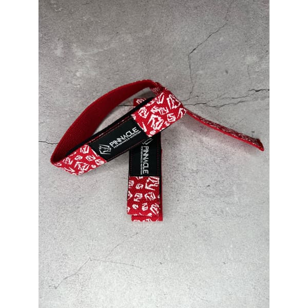 Pinnacle Performance Single Tail Lifting Straps - Red/White - Shakers & Accesories