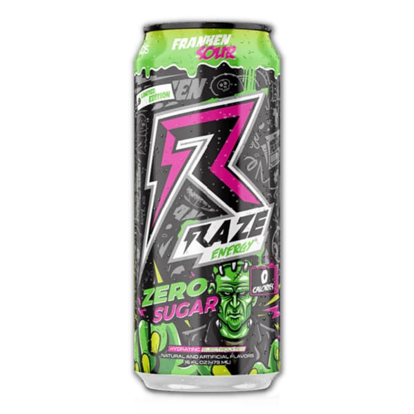 Raze Energy Drink cans - Franken Sour / Can