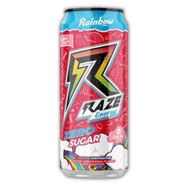Raze Energy Drink cans - Rainbow / Case