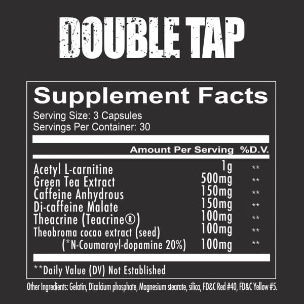 Redcon 1 Double Tap Capsules - Fat Burner