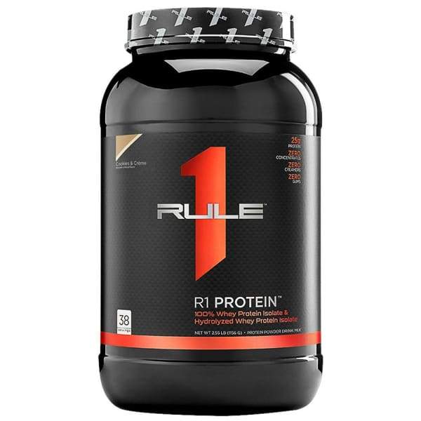 Rule 1 Isolate Protein Powder - Cookies & Cream / 2lbs - Protein Powders