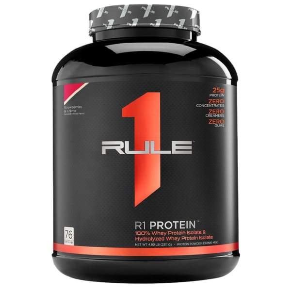 Rule 1 Isolate Protein Powder - Strawberries & Cream / 5lbs - Protein Powders