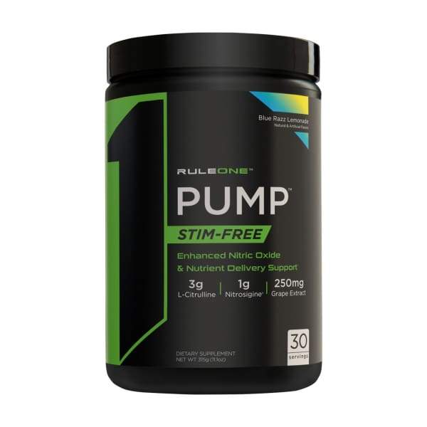 Rule 1 Pump Non Stim Pre Workout - Blue Razz Lemonade