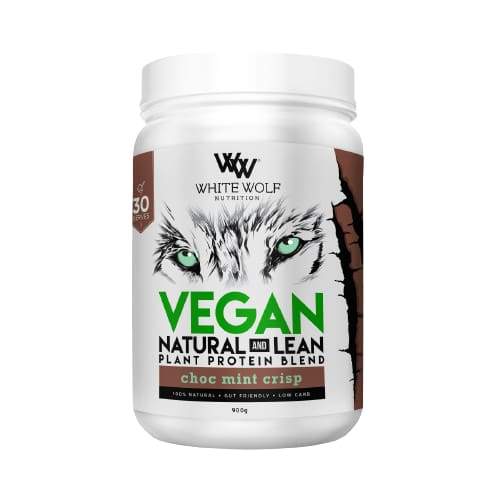 White Wolf Natural Vegan Protein Blend - Choc Mint Crisp - Protein Powders