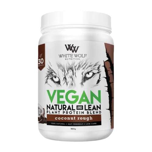 White Wolf Natural Vegan Protein Blend - Coconut Rough - Protein Powders