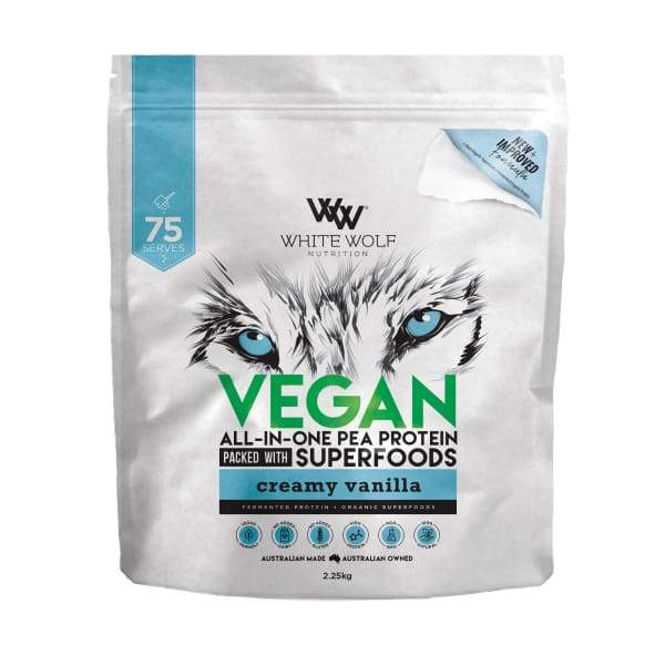 White Wolf Vegan Protein - Vanilla / 2.25kg - Protein Powders