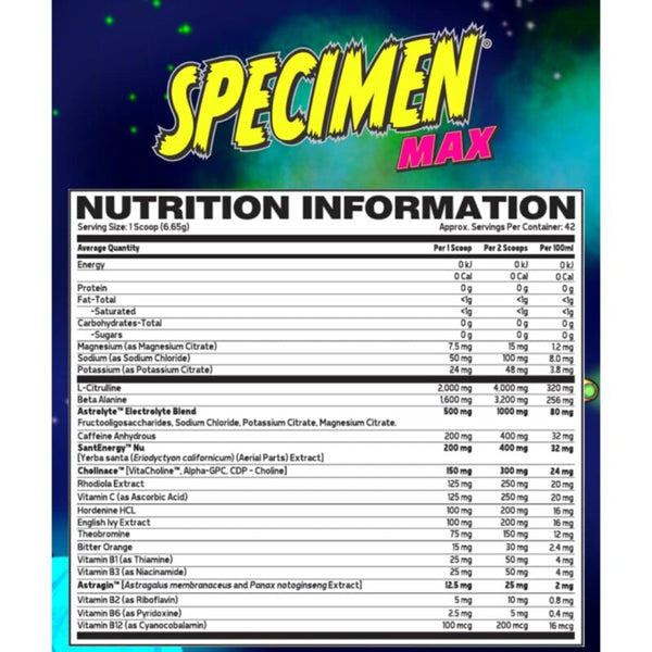 Glaxon Specimen MAX Pre Workout