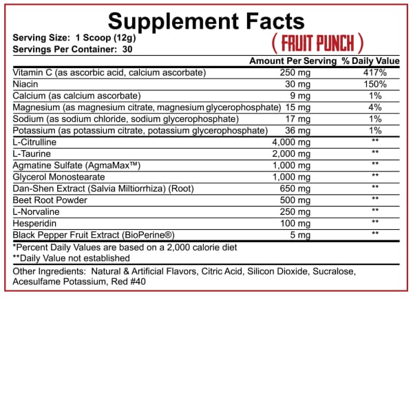 5% Nutrition Full As Fuck Pump Formula - Pre Workout