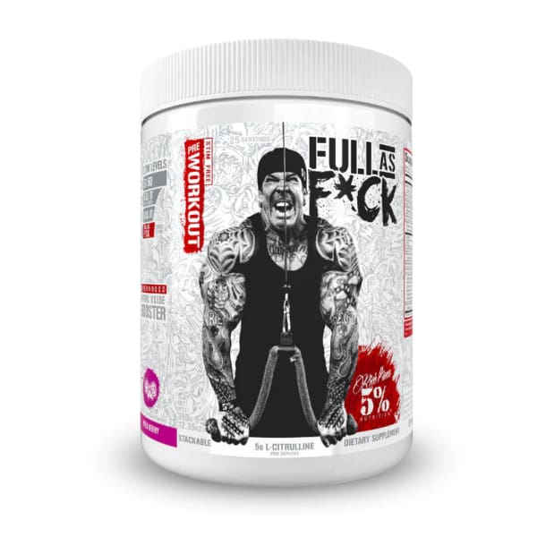 5% Nutrition Full As Fuck Pump Formula - Wild Berry - Pre Workout