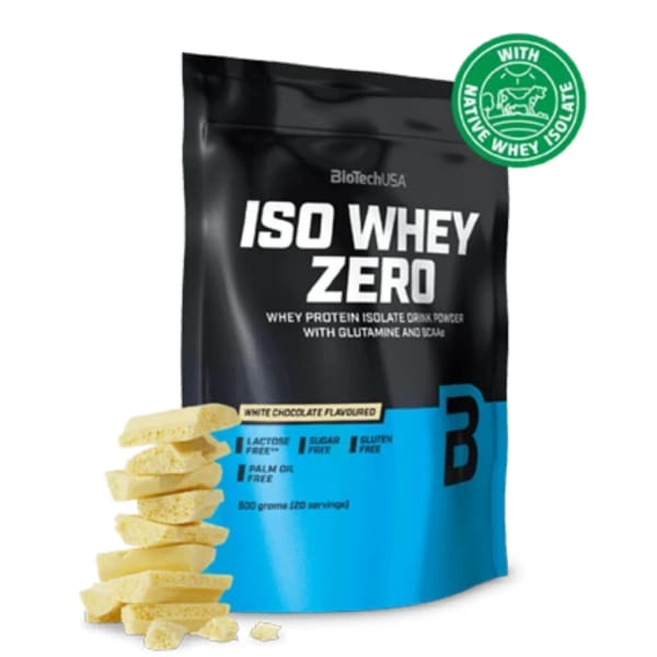 BioTech Iso Whey Zero Protein Powder - 500g / White Chocolate