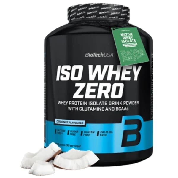 BioTech Iso Whey Zero Protein Powder - 90 Serves (2.27kg) / Coconut