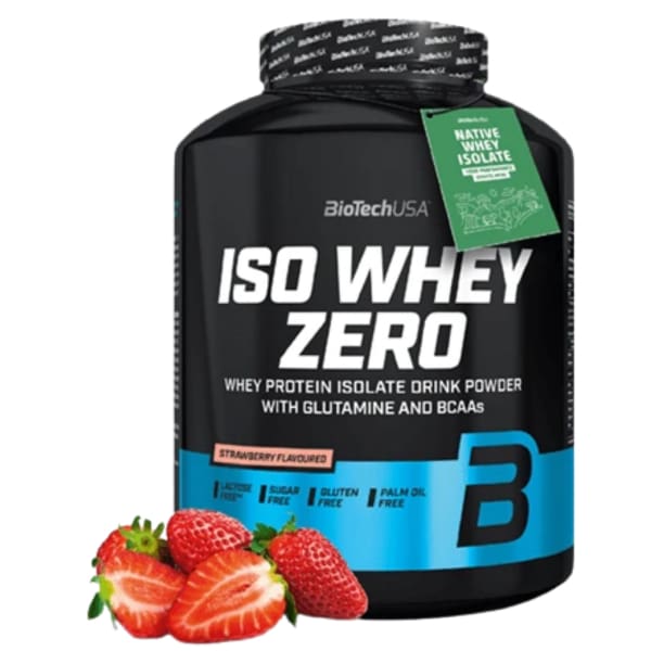 BioTech Iso Whey Zero Protein Powder - 90 Serves (2.27kg) / Strawberry