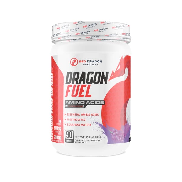 Dragon Fuel Amino Acids & Electrolyte by Red Dragon Nutritionals - Grape Lemonade / 90 Serves - BCAAs & Amino Acids