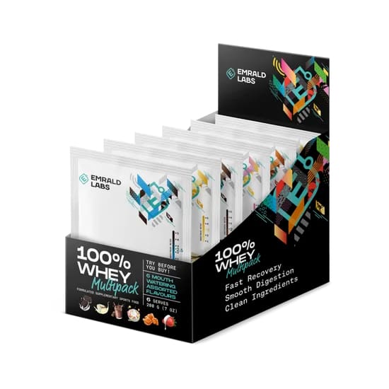 EMRALD Labs 100% Whey Sample Pack - Box Of 6 Samples
