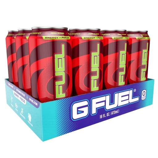 Gfuel Energy Cans (12 Pack) - Sour Cherry - Protein Powders