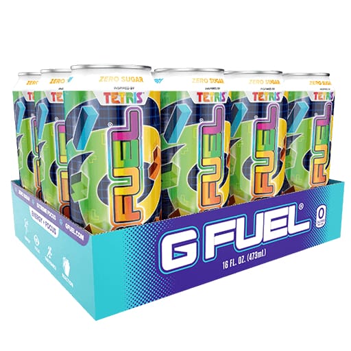 Gfuel Energy Cans (12 Pack) - Tetris Blast - Pre Workout
