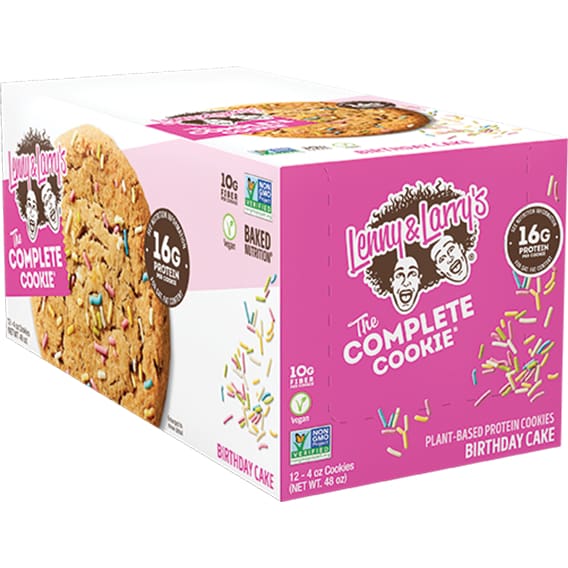 Lenny & Larrys Complete Cookie - Birthday Cake / Box - Protein Food Products