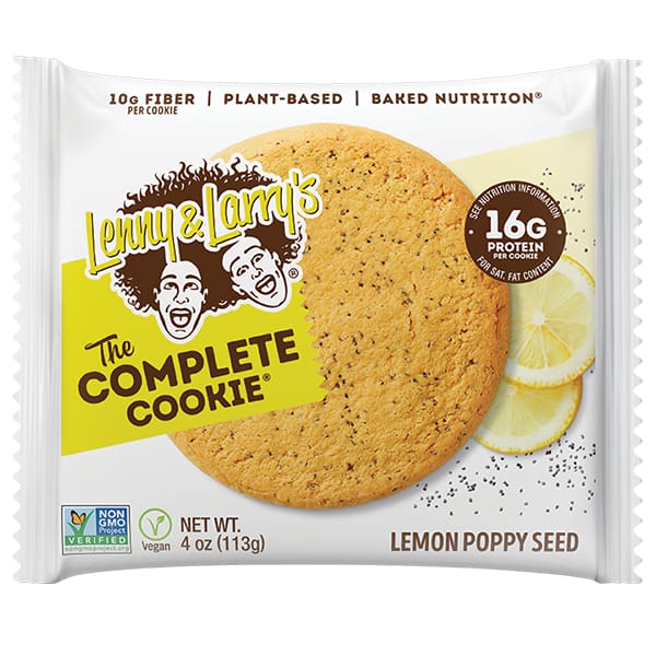 Lenny & Larrys Complete Cookie - Lemon Poppy / Individual - Protein Food Products