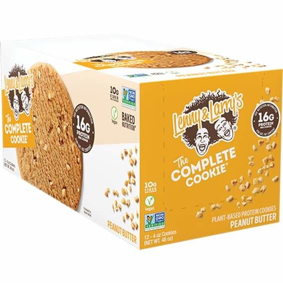 Lenny & Larrys Complete Cookie - Peanut Butter / Box - Protein Food Products