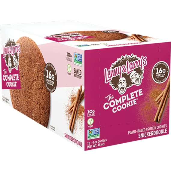 Lenny & Larrys Complete Cookie - Snickerdoodle / Box - Protein Food Products