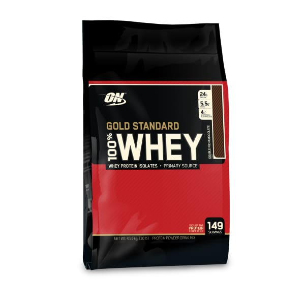 Optimum Nutrition Gold Standard 100% Whey - 10lb / Double Rich Chocolate - Protein Powders