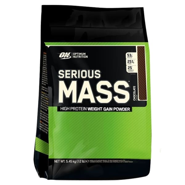 Optimum Nutrition Serious Mass Gainer - 12lbs / Chocolate - Protein Powders