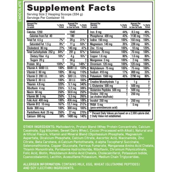 Optimum Nutrition Serious Mass Gainer - Protein Powders