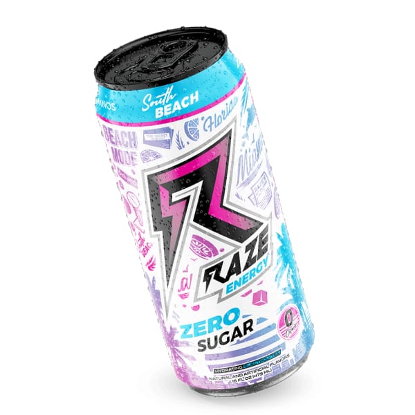 Raze Energy Drink cans - South Beach / Can