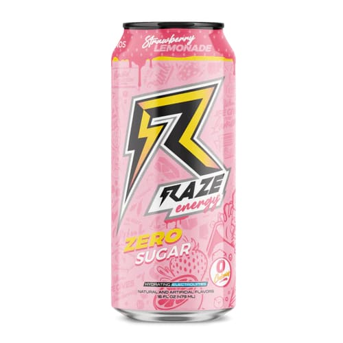 Raze Energy Drink cans - Strawberry Lemonade / Case