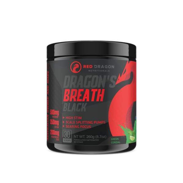 Red Dragon Dragon’s Breath Black - Green Cordial - Pre Workout