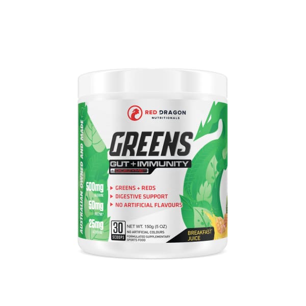 Red Dragon Greens - Gut + Immunity - Breakfast Juice - Health & Wellbeing