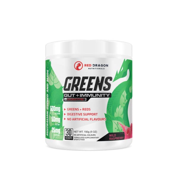 Red Dragon Greens - Gut + Immunity - Wild Raspberry - Health & Wellbeing