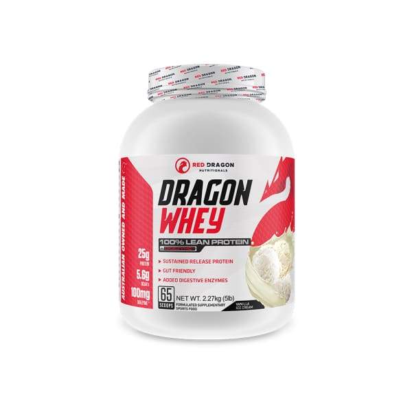 Red Dragon Nutritionals Dragon Whey - Vanilla Ice Cream / 5lb - Protein Powders