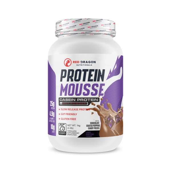 Red Dragon Protein Mousse - Choc Popping Candy