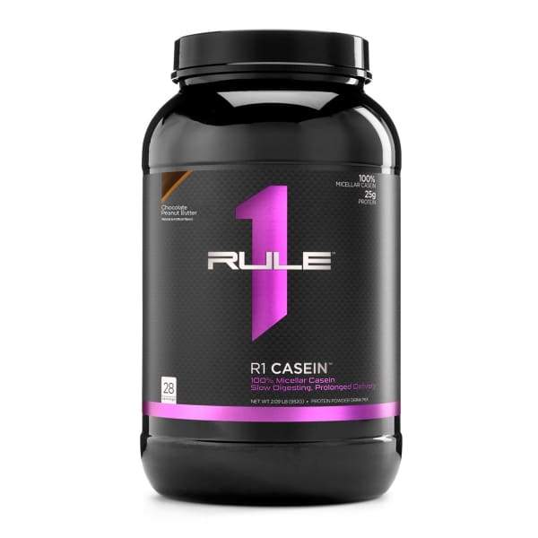 Rule 1 Casein Protein Powder - Chocolate Fudge / 2lb - Protein Powders