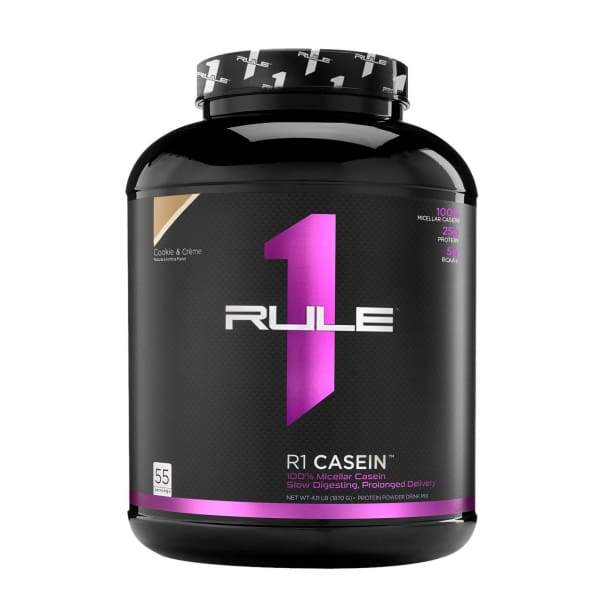 Rule 1 Casein Protein Powder - Cookies & Cream / 4lb - Protein Powders