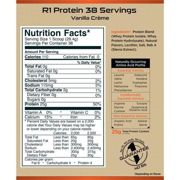 Rule 1 ISOLATE - Protein Powders