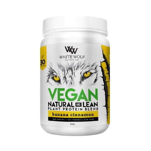 White Wolf Natural Vegan Protein Blend - Banana Cinnamon - Protein Powders