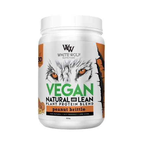White Wolf Natural Vegan Protein Blend - Peanut Brittle - Protein Powders
