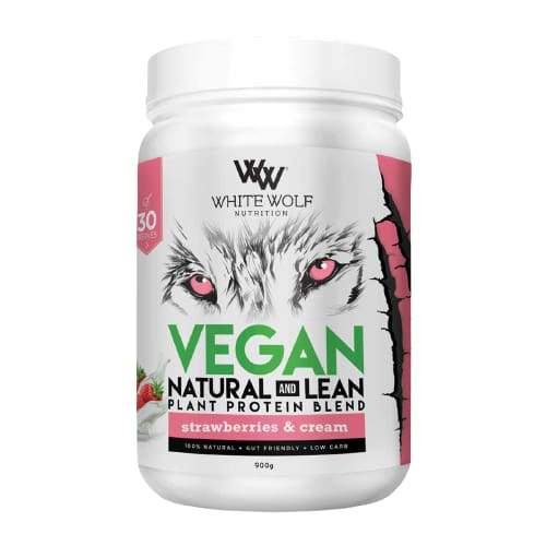 White Wolf Natural Vegan Protein Blend - Strawberries & Cream - Protein Powders