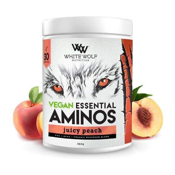 White Wolf Vegan Essential Aminos - Juicy Peach - BCAAs & Amino Acids