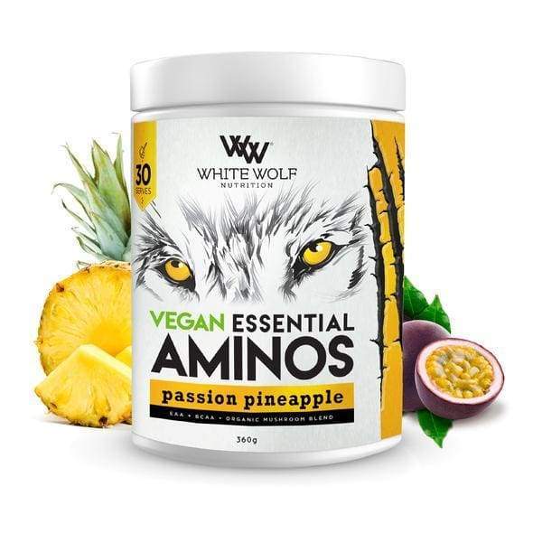 White Wolf Vegan Essential Aminos - Passion Pineapple - BCAAs & Amino Acids