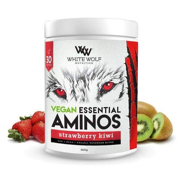 White Wolf Vegan Essential Aminos - Strawberry Kiwi - BCAAs & Amino Acids